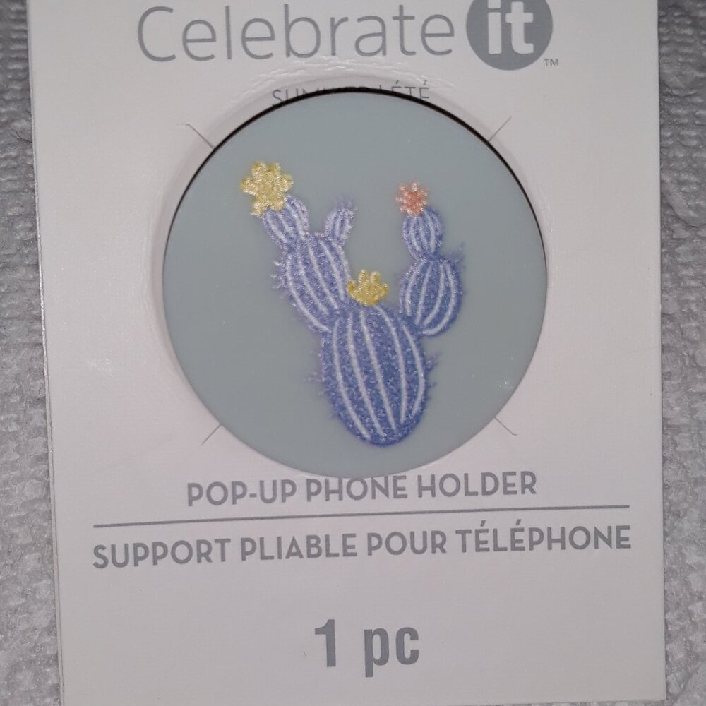 Pop Up Button pop button socket style Cell  Phone Holder Brand NEW in package.